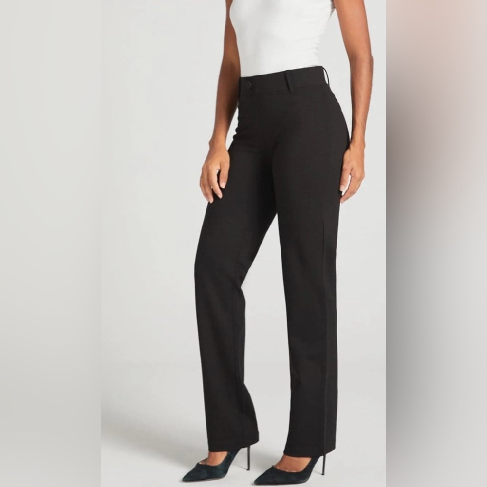 Betabrand Black Classic DPYP Dress Pant Yoga Pant Bootcut Size Large